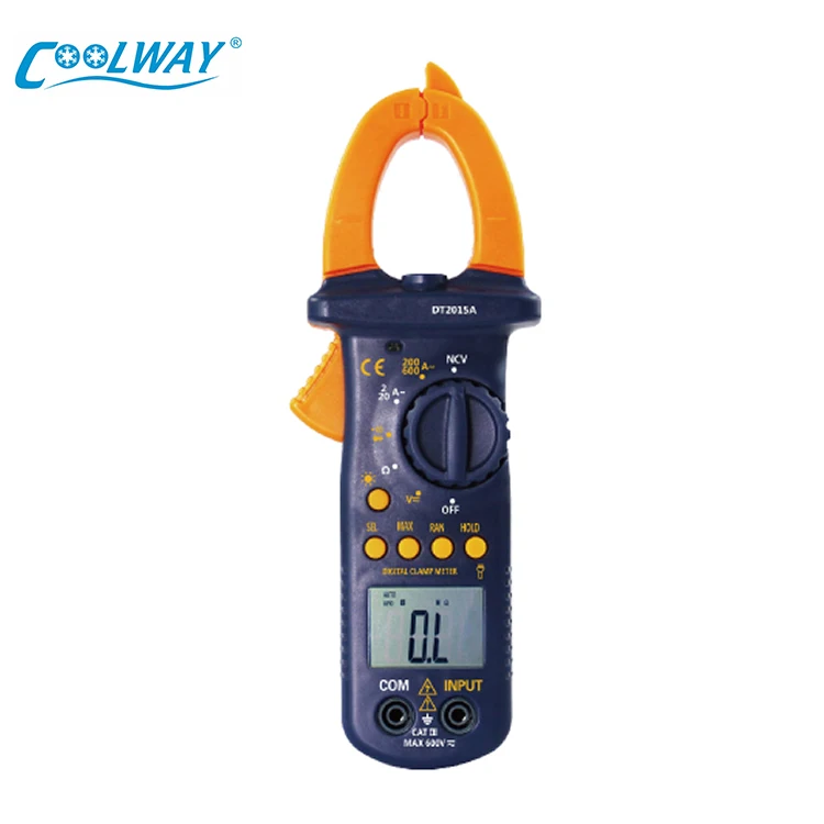 Small Handheld Ultrasonic Flow Ac Dc Ampere Meter Clamp on AC//DC Voltage Resistance Accurate Measurement Clamp Meter