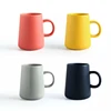 OEM/ODM Straight up tall mug glazed color logo customised 16oz ceramic coffee mug