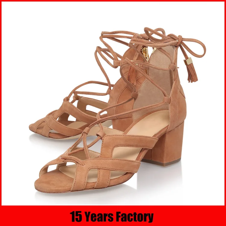 Sliver clean PVC upper high heel soft sole with ankle strap women sandals
