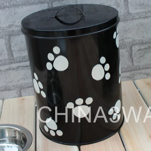 metal dog food bin