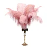 IFG 60-80cm retro colorful ostrich feather trim Creative wedding decoration