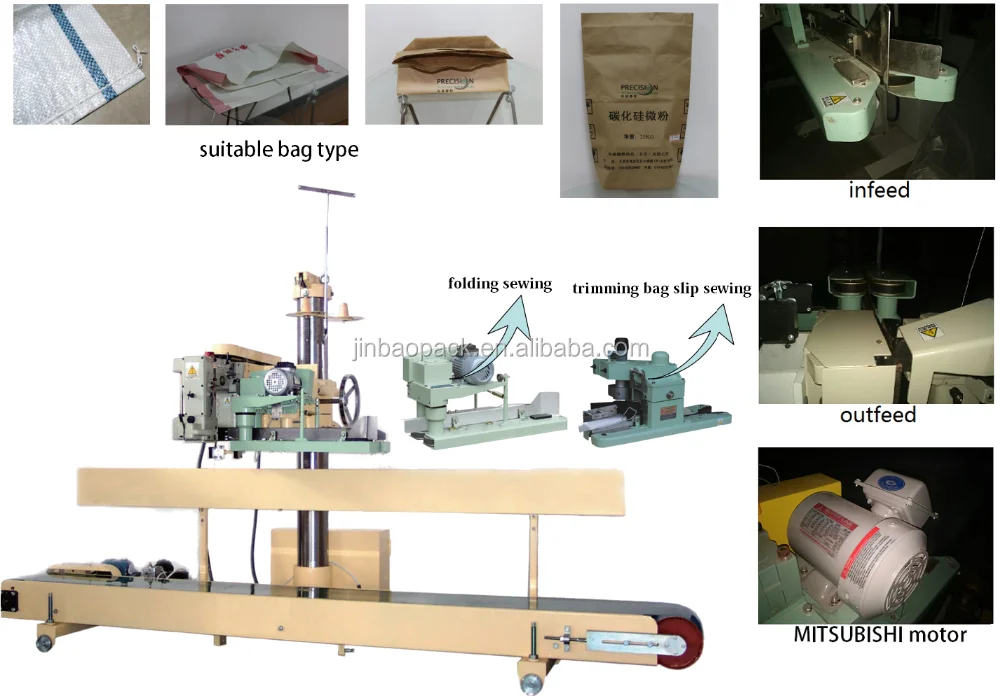 bag folding sewing machine
