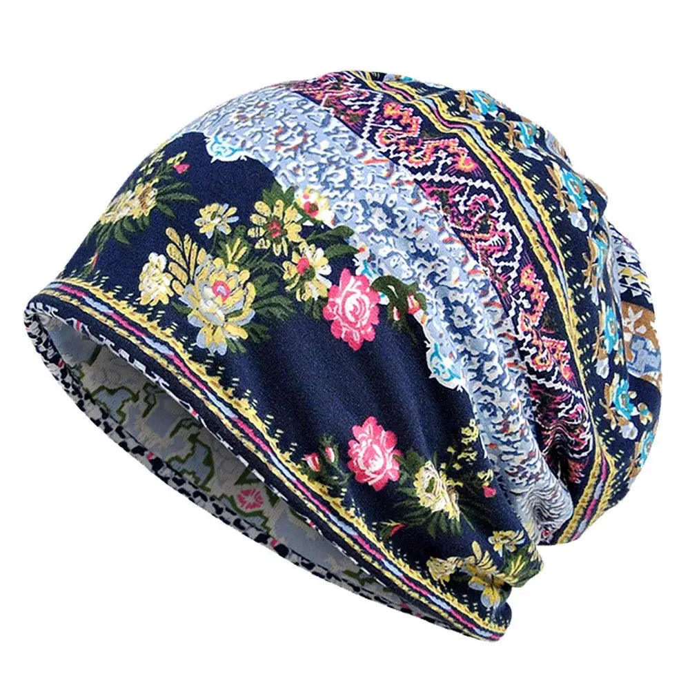 Kangqifen Mens Womens Plush Lining Beanie Hat Black Polyester Outdoor Ski Winter Warm Hat Scarf Dual Purpose