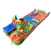 Amusement park kids juegos combo jumping climbing toys jungle bouncer slides giant maze game fun city inflatable for sale