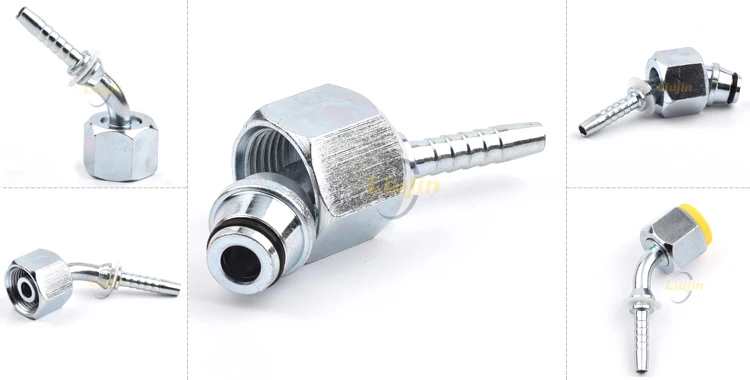 45 degree FEMALE 24 degree CONE O-RING hose fitting metric hydraulic fittings