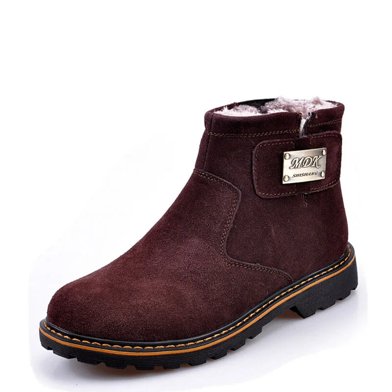 New Men Winter Snow Shoes Lightweight Ankle Boots Warm