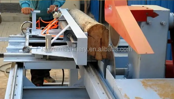 Automatic Wood Log Sliding Table Saw Wood Cutting Machine Wood Log