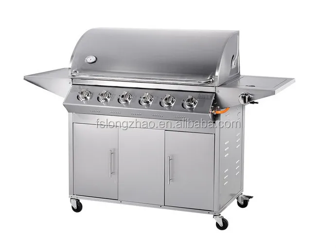 SUS201 Stainless Steel Burner, 6burner gas grill barbecue chicken HSQ-A116S