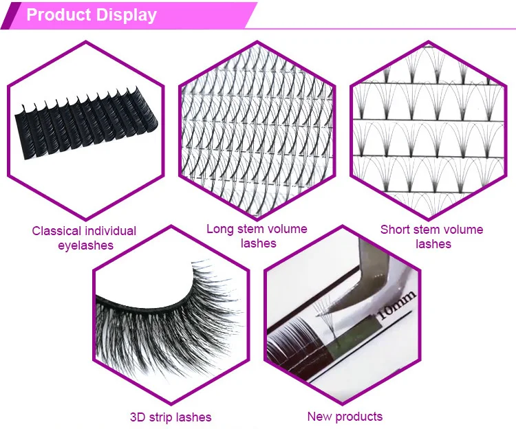 individual lashes knot free gap rapid blooming lash in 0.07 thickness and 3D/4D/5D/6D
