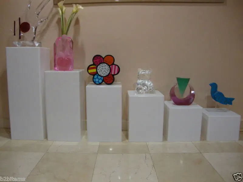 Acrylic Lucite Display Cube Pedestal Art Sculpture Stand Acrylic Lucite Display Cube Pedestal Art Sculpture Stand
