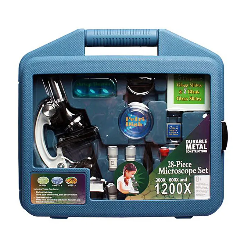 Kids Toy Educational Hobby Beginner Microscope Stem Kit Mfl100 W