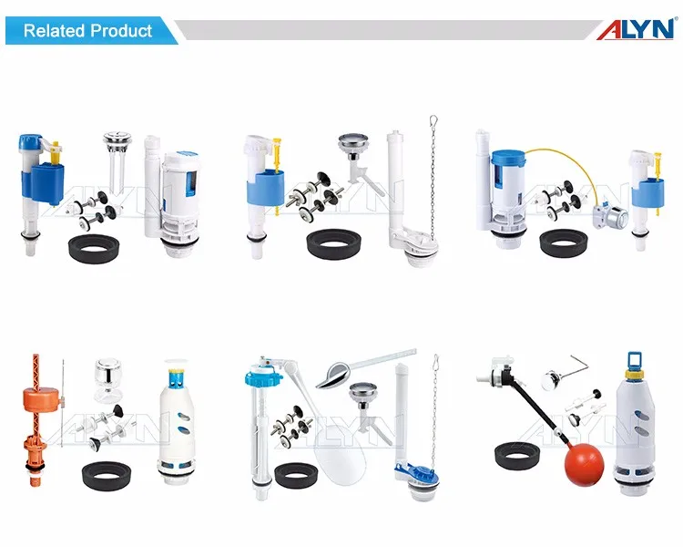 Promotional fill valve flush valve cistern fitting dual flush toilet repair kits