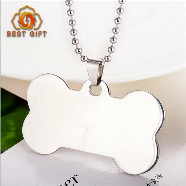 bone shaped dog tag