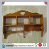 Brown Primative Wood Kitchen or Bathroom Wall Shelf