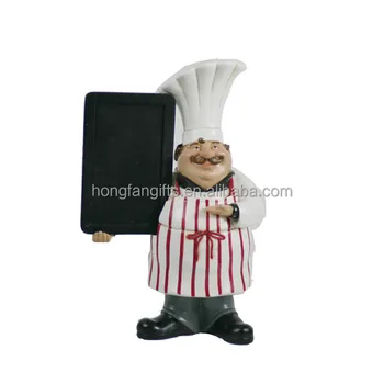 Decorative Kitchen Chef With A Menu Chalk Board Buy Kitchen Chef