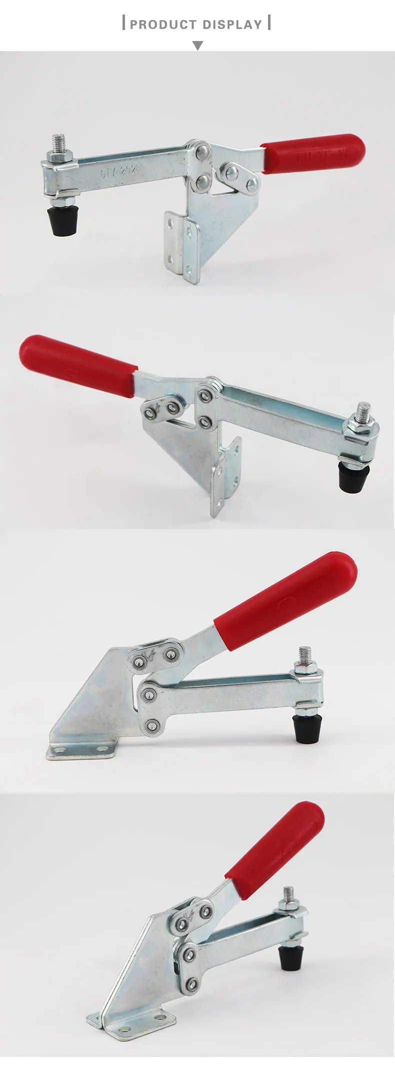 Side Mounted Horizontal Toggle Clamp Autoadjust Toggle Nickel Plated