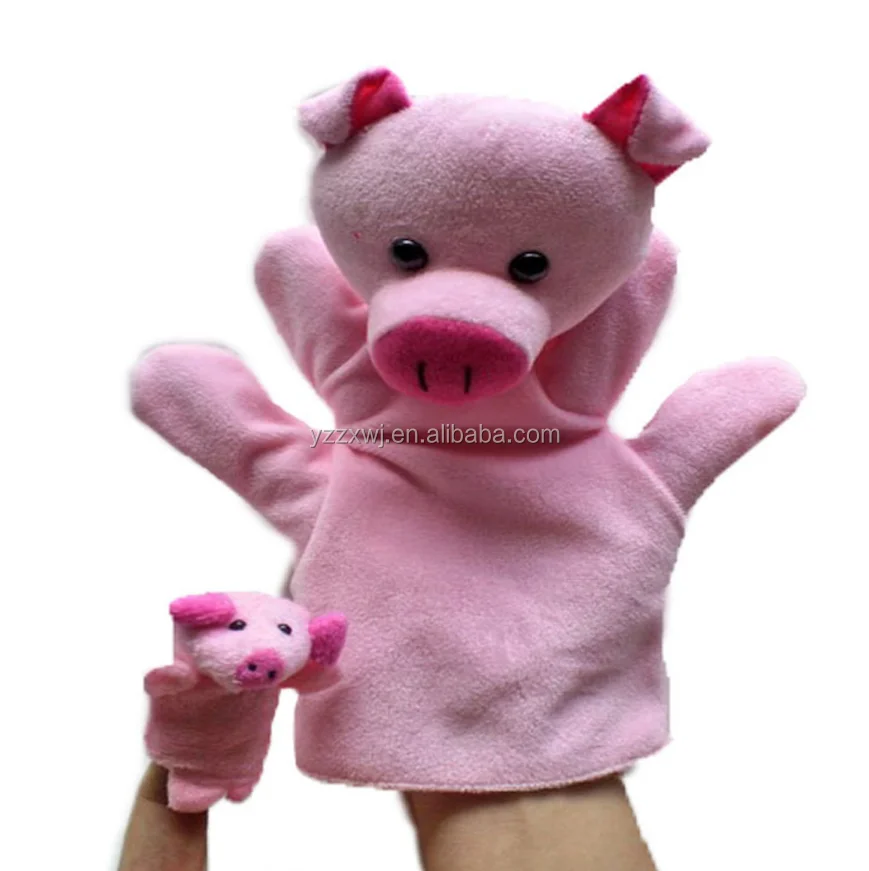 Free Sample Plush Toys Mascot Hand Puppet For Sale Plush Donkey Hand