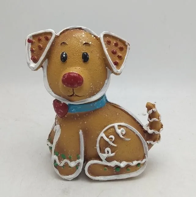 Resin Gingerbread Dog,Resin Gingerbread Man,Polyresin Dog Figurine ...