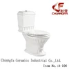 Luxuriousness sanitary ware custom color wash down two piece toilet