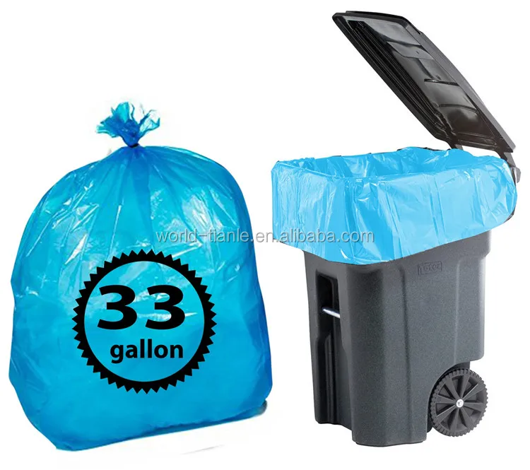 Hdpe/ldpe Clear Plastic Trash Garbage Bag For Disposal Can Bin Liner