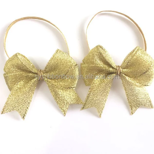 Holidays packing bows wrapping ribbon bow with elastic band gift ribbon bows