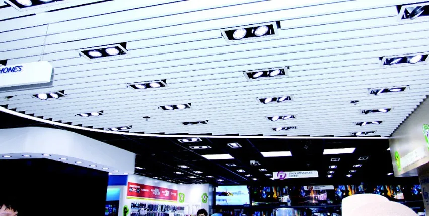 Aluminium Dach Decke Design Quadrat-rohr Schallwand Abgehängten