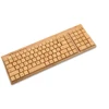 Portable PC 2.4GHZ wireless bamboo natual health classic style usb keyboard with customize logo