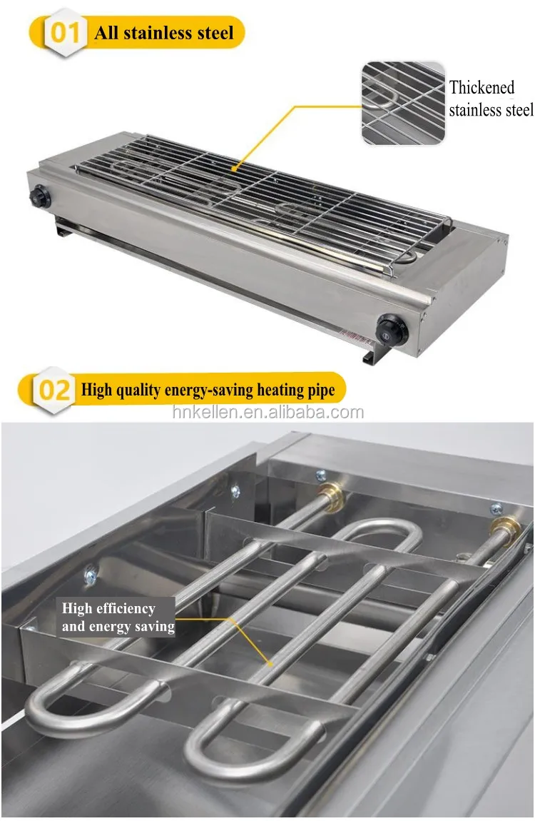 Electric Charcoal Bbq Cyprus Skewers Grill Automatic Outdoor Skewers