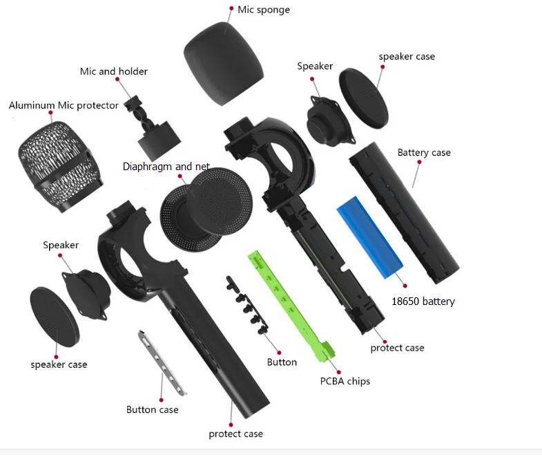 2016 HTOMT E103 microphone wireless mini speaker hidden microphone