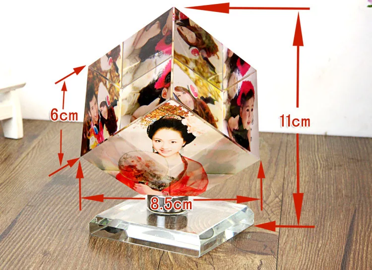 Wholesale Blank crystal 3D laser K9 optical glass blank cube, glass block