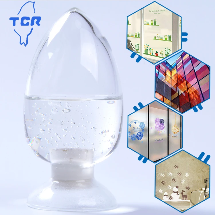 Solvent Based Psa Acrylic Adhesive Maker With Low Price For Glass Decoration Sticker Tca7530b1