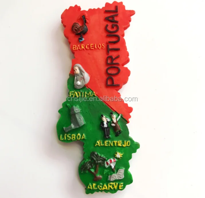 Factory customized different cities 3D polyresin fridge magnets