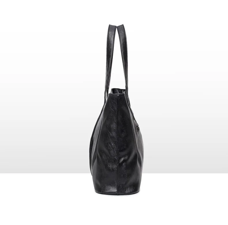 2017 Most popular korean style women tote handbags fashion pu leather lady shoulder bags