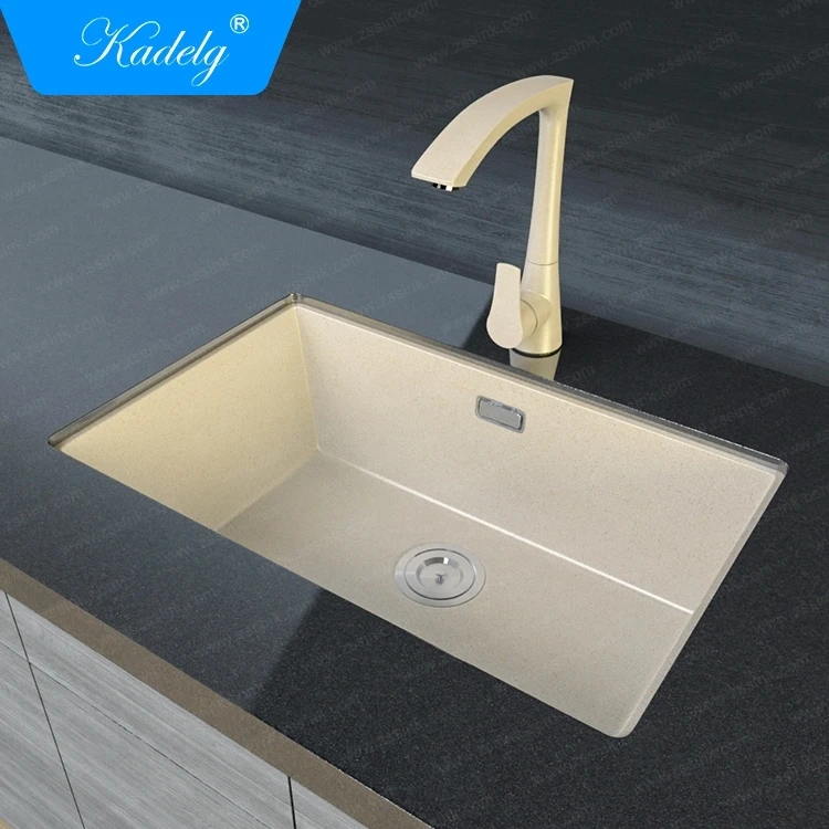 Rectangular Custom Size Black Kitchen Sink