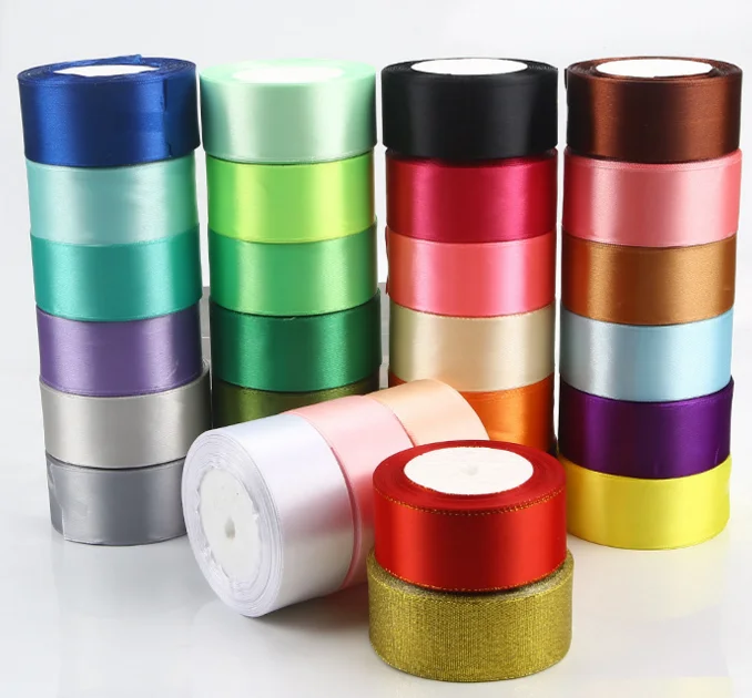 Wholesale 100% Polyester 1 Cm/3/8 Inch Double Face Ribbon Satin,Double ...