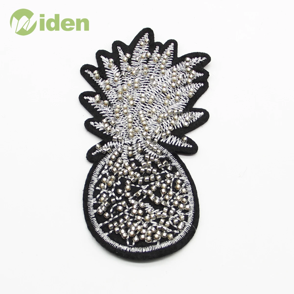 Wholesale Lurex Embroidery Pineapple Beaded Patches Sew on Applique