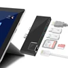New products wholesale Type-c 3.0 to network links Card Reader 2 port USB 3.0 HUB Adapter Support 4K for Surface Pro 6
