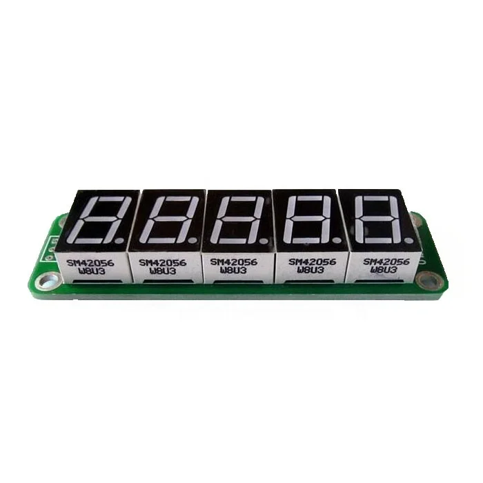 Taidacent 5 Bit 0.56 Inch Static Display Boards MAX7219 LED Display Mod Cascadable  IO Analog SPI Interface Digital Tube Display