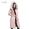 Manufacturer Winter Medium Long Trench Women Down Fill Jacket