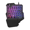 Colorful Lights Wired 35-Keys One-hand Keyboard