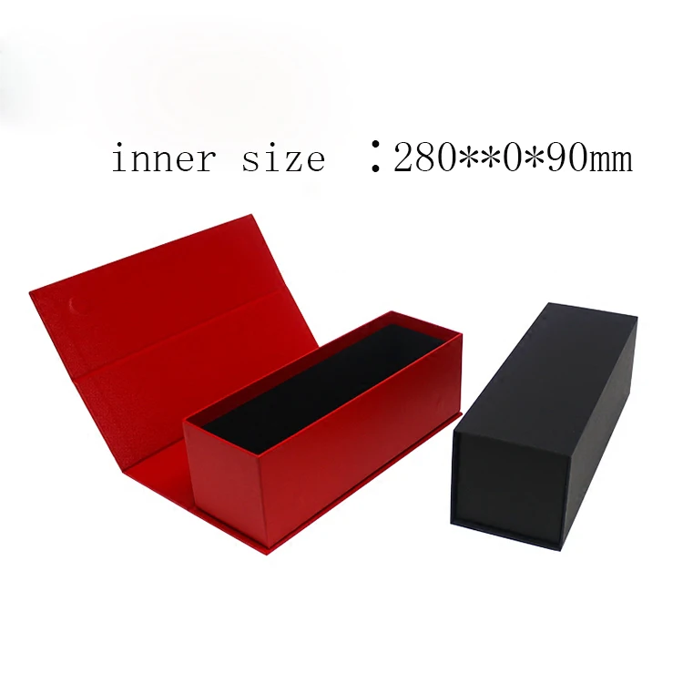 Customized Logo Printing Rectangle Gift Flip Magnet Hardcover Box 1