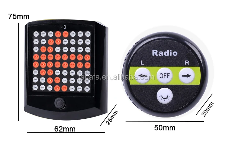 Wireless Turn Signals,Bicycle Turn Indicators,Bicycle Brake Light And