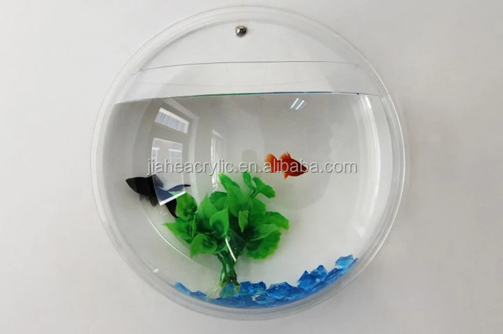 Bentuk Bulat Acrylic Impor Dinding Tangki Akuarium Perspex