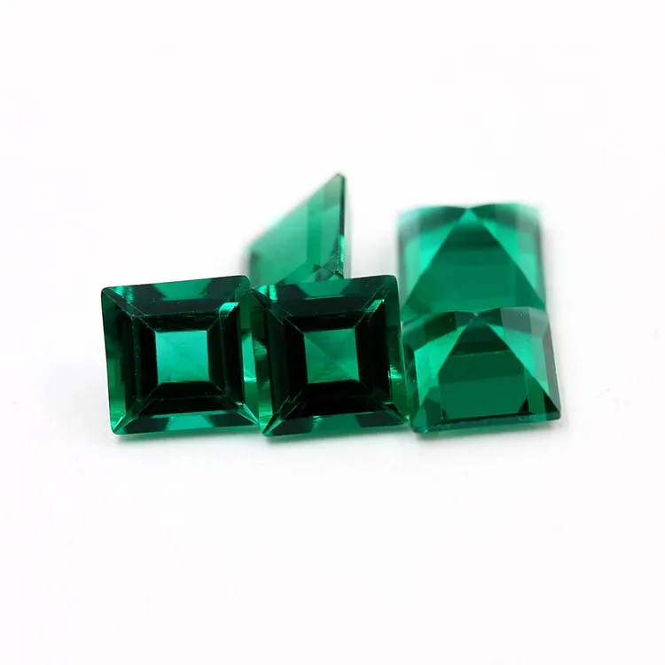 Low Prices Green Synthetic Emerald Stone For Sale Loose Gemstone Buy