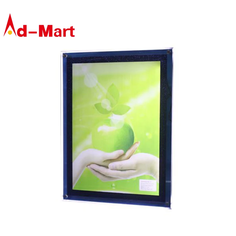 Crystal Frame Led Panel Light Box Display Advertising Sign Combined Crystal Lightbox Led Snap Panel Light Box Picture Frame