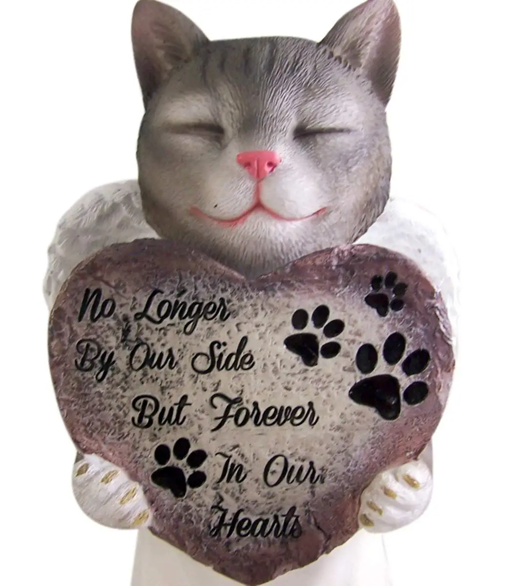 Pour Animaux De Compagnie De Chat Avec Des Ailes D Ange Pierre Commemorative Statue En Resine De Decoration De Jardin Buy Decoration De Jardin Chat En Resine Chat Pour Animaux De Compagnie Avec Ailes