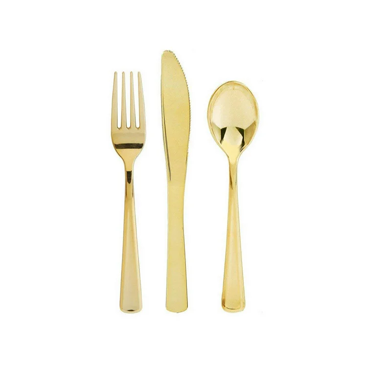 Sellers Union Cutlery Gold And Silver Plated Ps Plastic Disposable