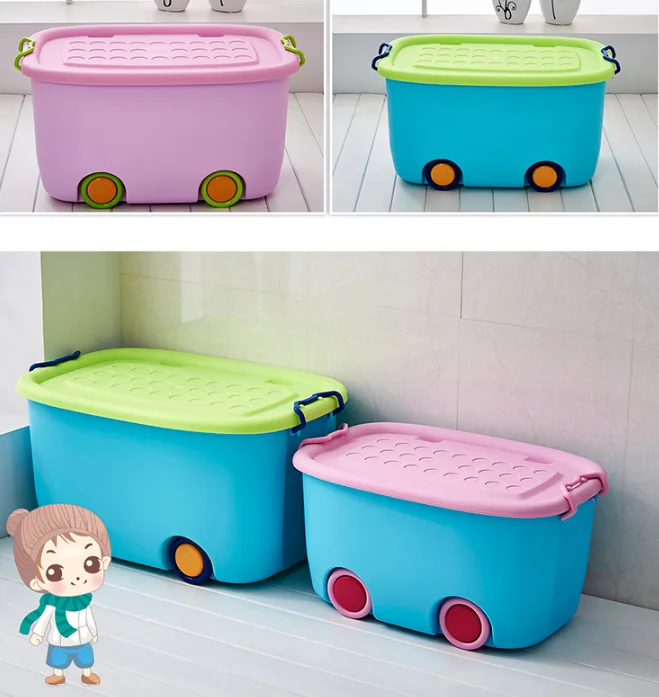 kids storage box with wheels