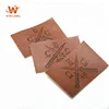 Factory High Quality Custom Wholesale Embossed Name Logos Genuine Natural Leather Patches for Jeans