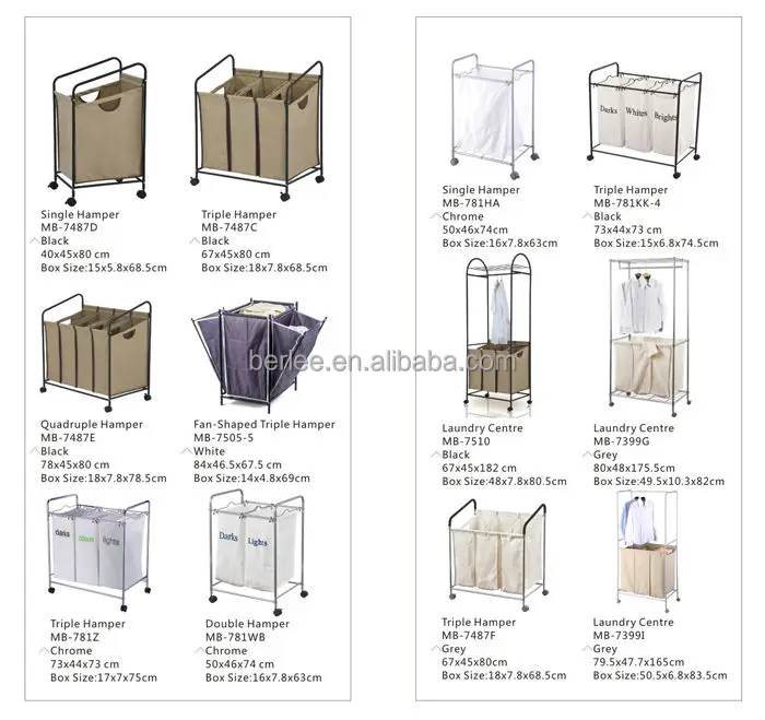 Triple Sorter Laundry Basket For Hotel View Triple Sorter Laundry Basket For Hotel